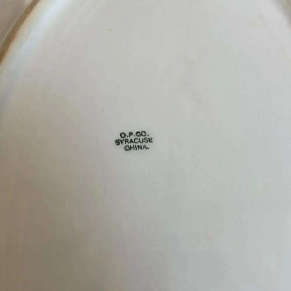 Oval Blue White Platter Syracuse China Restaurant Ware Diner 16 x11.75